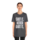 myHustleDNA Grit It. Unisex Jersey Short Sleeve Tee