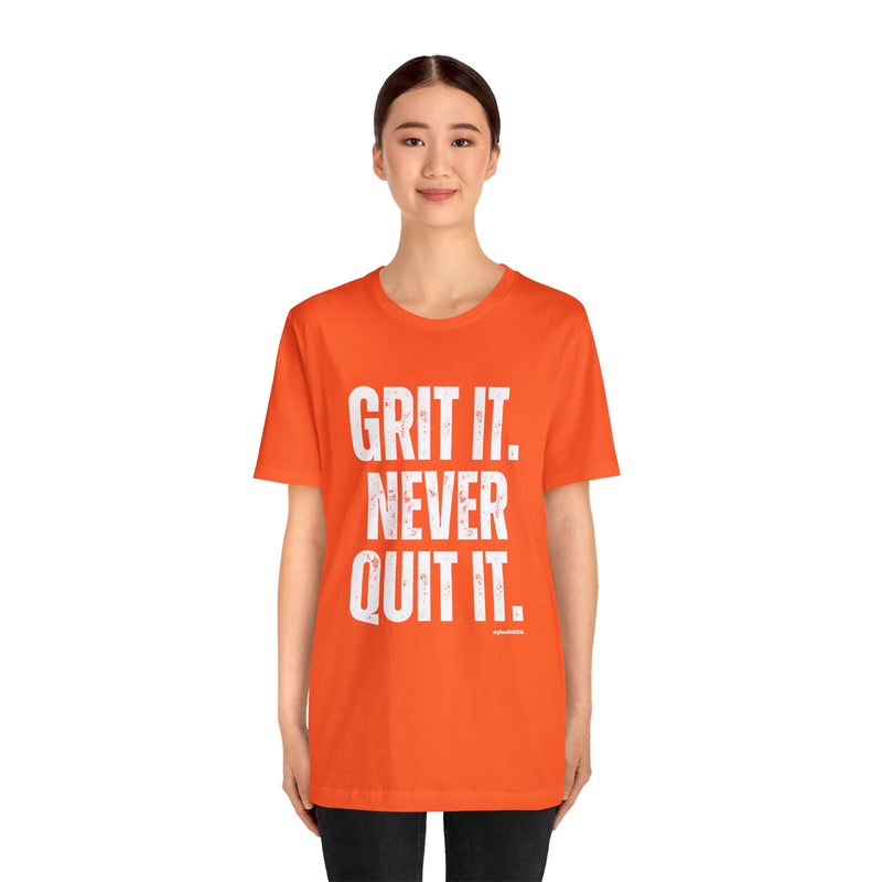 myHustleDNA Grit It. Unisex Jersey Short Sleeve Tee